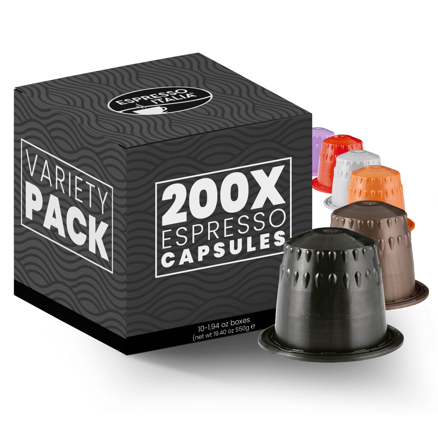 ESPRESSO ITALIA Espresso Compatible Pods - 100 Ct VARIETY PACK -  Coffee capsules compatible with Nespresso Original Line