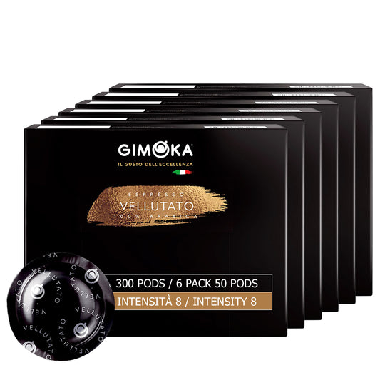 GIMOKA Professional Pods compatible with Nespresso Professional machines. 300 Count. Vellutato Blend - Foodservice Selection