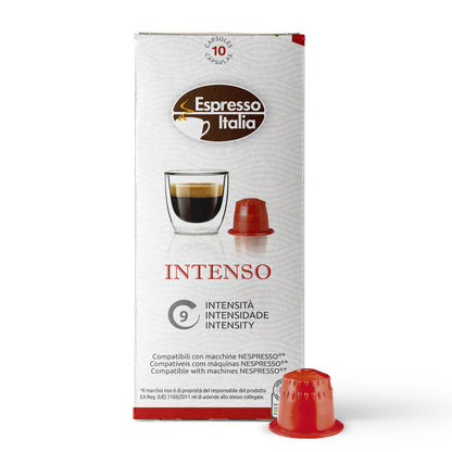 ESPRESSO ITALIA Espresso Compatible Pods - 200 Ct INTENSO -  Coffee capsules compatible with Nespresso Original Line