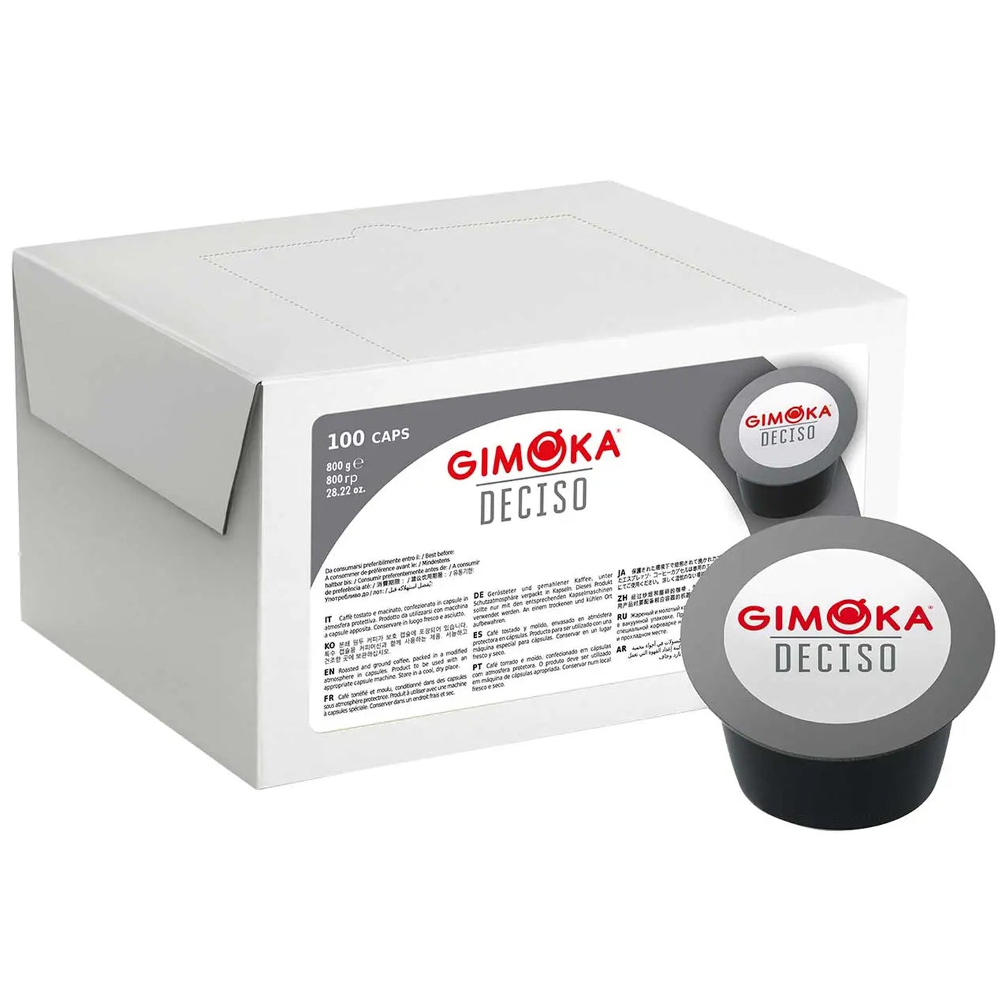 GIMOKA Deciso compatible with Lavazza Blue machines - 100 count DECISO BLEND - Foodservice Selection